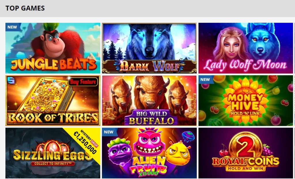 PlayAmo Casino top games