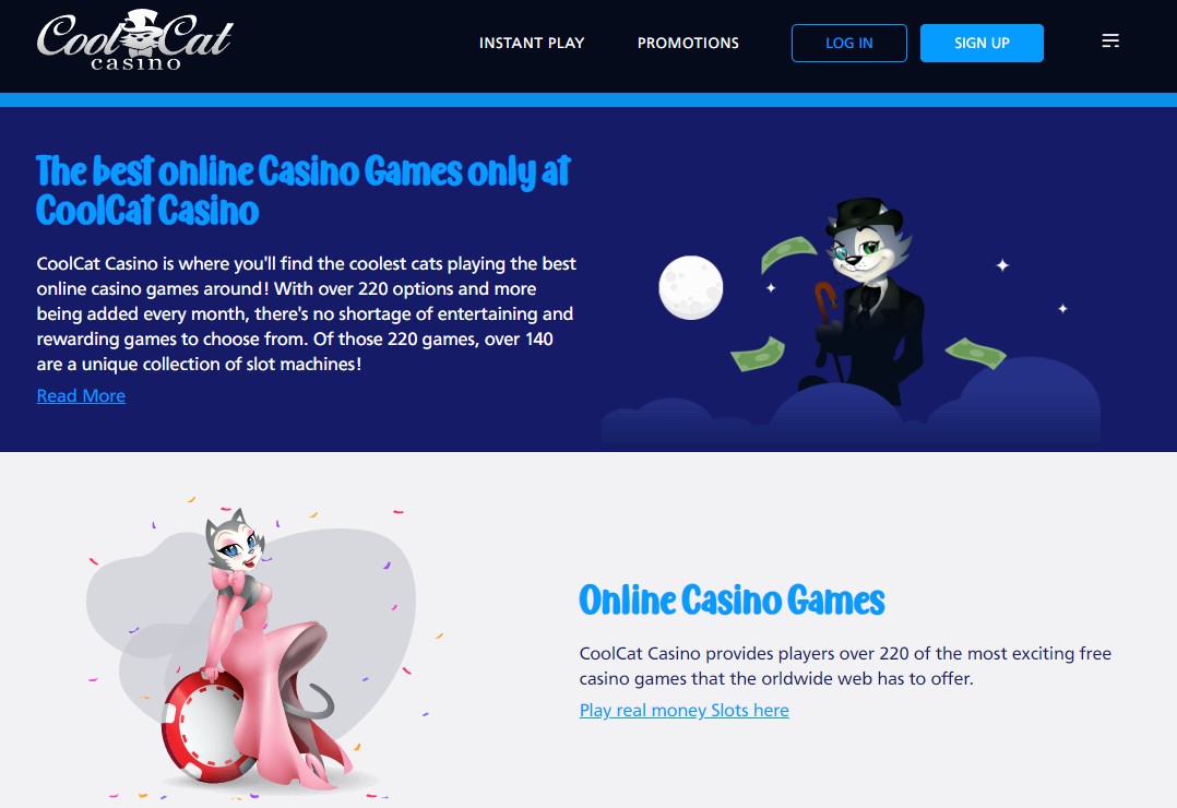 coolcat casino best online casino games screenshot