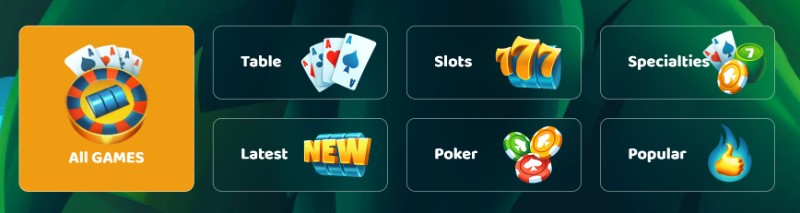 Lucky Tiger casino games